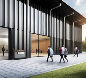 SuDS Unit outside a university campus