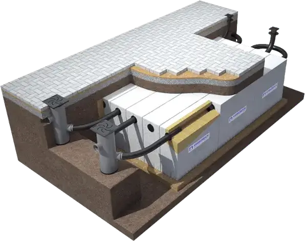 Gully fed Hydrorock excavation